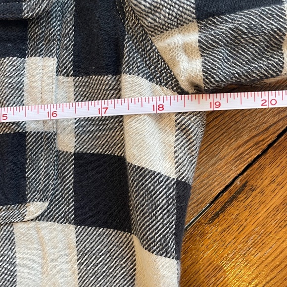 Ralph Lauren Double RL RRL Cotton / Linen Black and White Plaid Button-Up Shirt - Picture 3 of 6